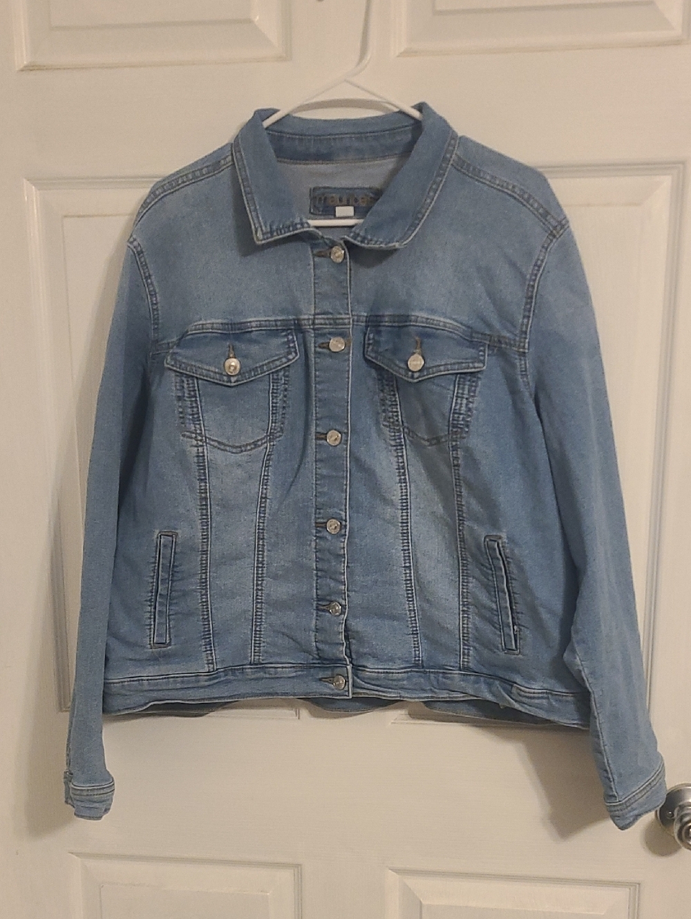 Maurices Light Blue Denim Jean Jacket for Women